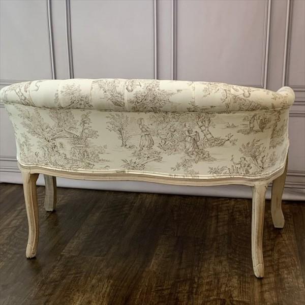 トワルドジュイアンティークソファー アンティークソファー セティ フランス ルイ15世様式ロココ