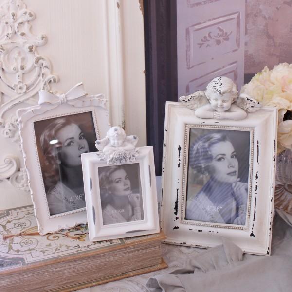 アンティーク額縁‼️ シャービー・デザイン額縁マットホワイト大サイズ