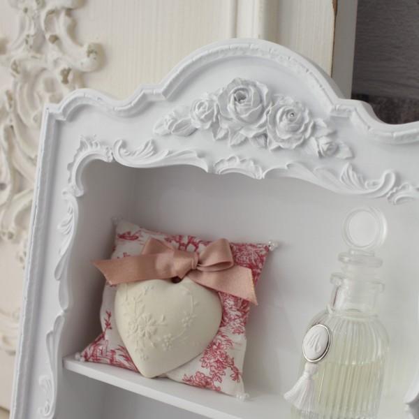 ロココ調壁掛け飾り棚、ディスプレイラック、木製 ロココ調壁掛け飾り棚、ディスプレイラック、木製 ロココ調