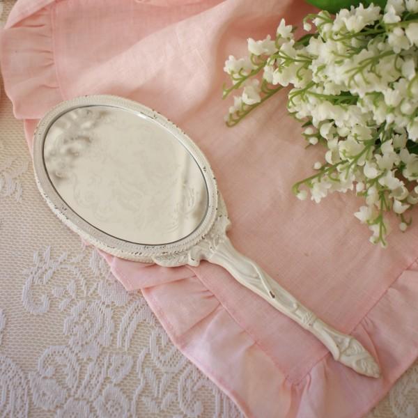 手鏡 ハンドミラー トワルドジュイ アンティーク風 ミラー ロココ調 鏡