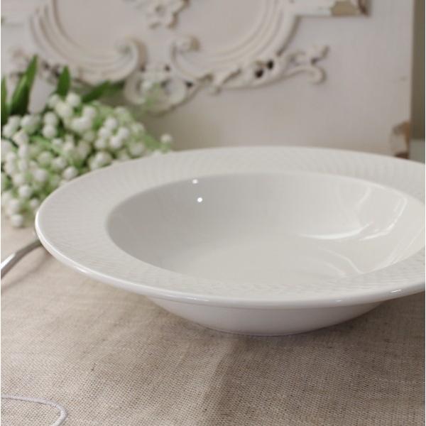 スーププレート スープ皿 カレー皿 ホワイト 白 ウィルマックス  