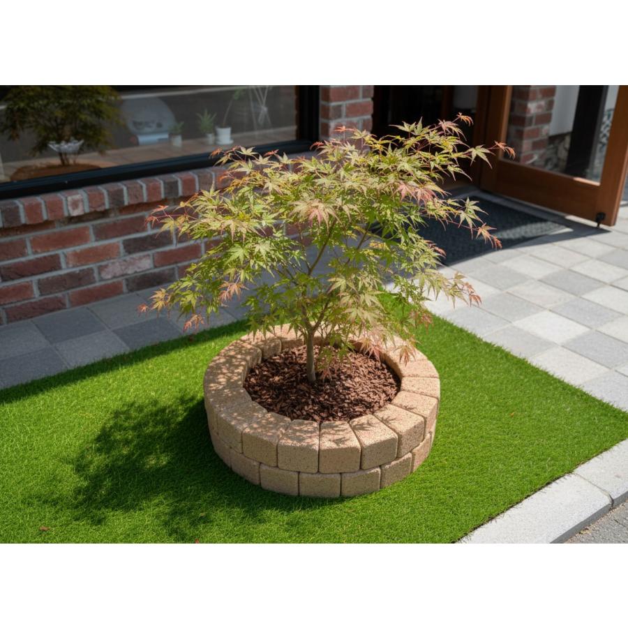 花壇用レンガ レンガ 花壇 置くだけ diy 庭 レンガブロック タンブル