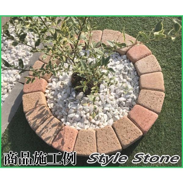 花壇 レンガ 置くだけ Diy 簡単 花壇ブロック おしゃれ 花壇用レンガ ガーデンレンガ レンガ花壇 花壇レンガ カーブ サークル 直径6ｍｍ 円形 Brick 95 砂利 庭石 敷石 石材 専門店 スタイルストーン 通販 Yahoo ショッピング