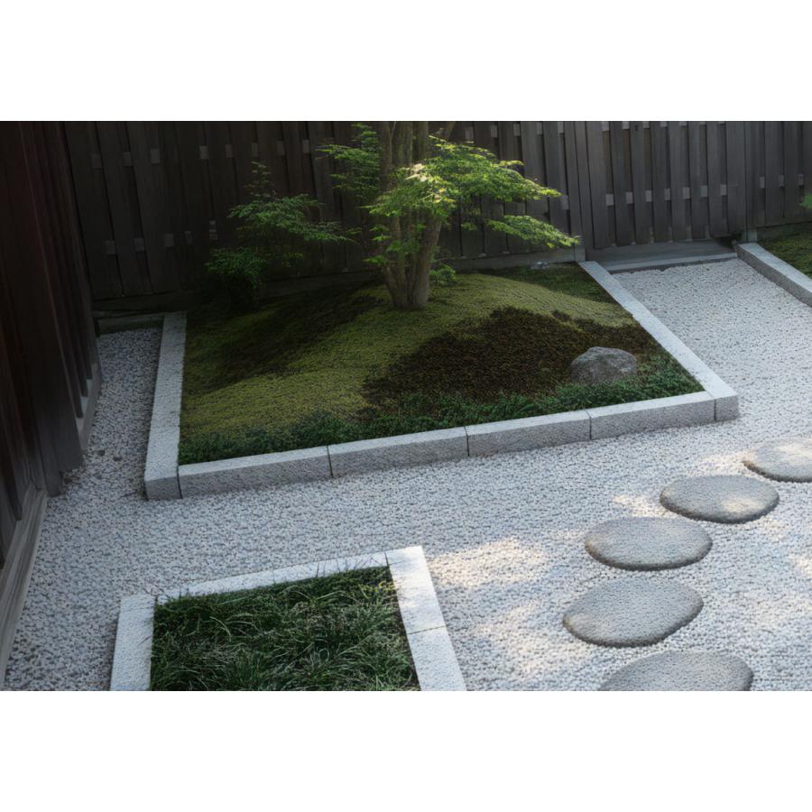 縁石 ノミキリ仕上げ 御影石 約600×100×100mm 見切り材 庭 花壇 仕切り