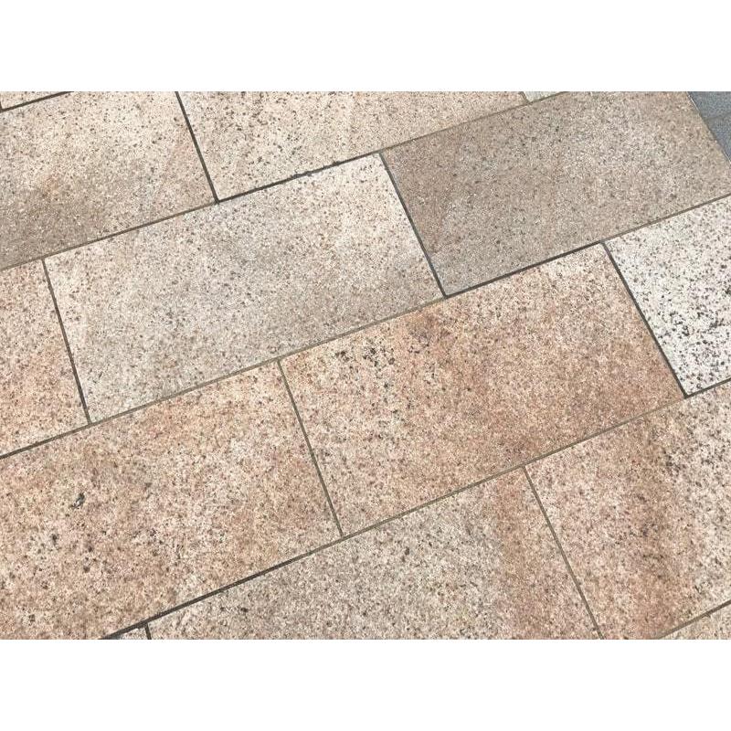御影石 庭 敷石 庭石 平板 踏み石 石畳 飛び石 敷き石 2枚 サビ御影石 ランキングtop10 mm厚 イエロー 錆御影 サビ ジェットバーナー 300 600