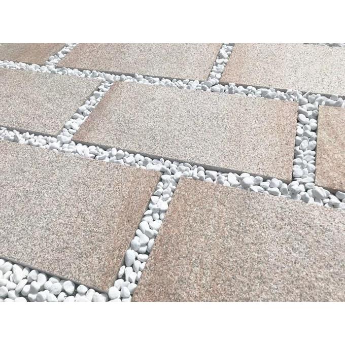 御影石 敷石 庭石 平板 天然石 庭 敷く 石 ステップストーン 石材 敷き石 イエロー サビ御影石 黄色 300 600 ジェットバーナー mm厚 2枚入 Ga102 砂利 庭石 石材 スタイルストーン 通販 Yahoo ショッピング