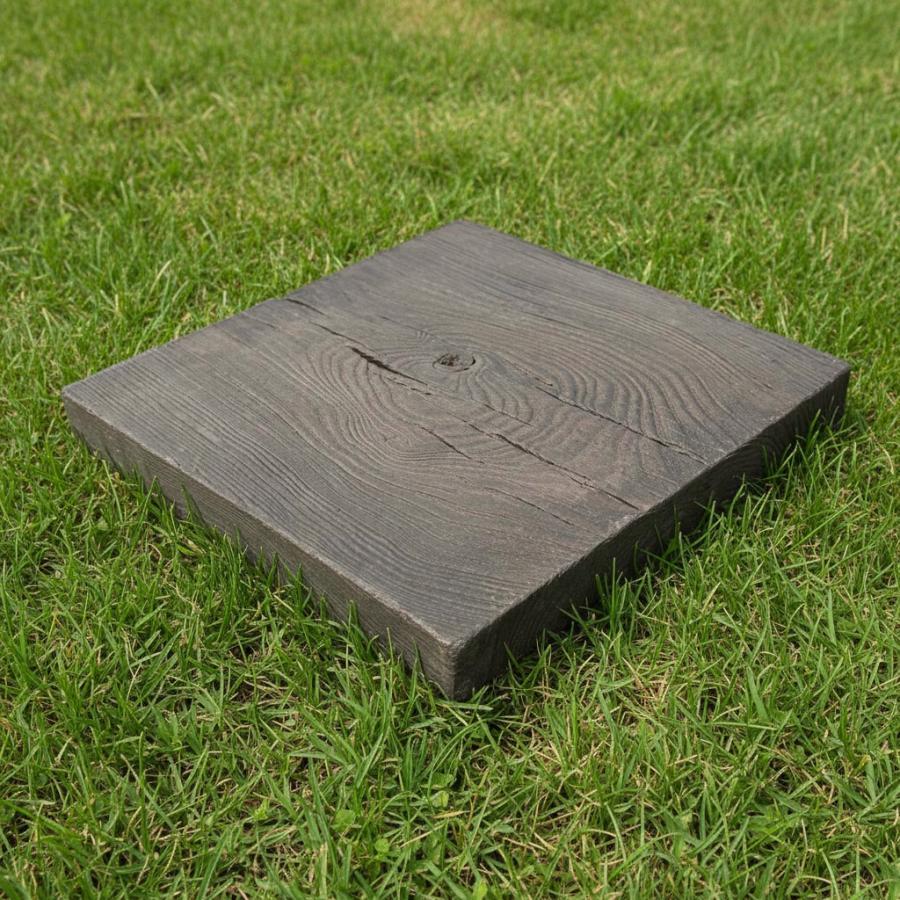 コンクリート 枕木 敷石 平板 300角 ウッドプレートペイブ 枕木風