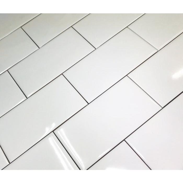 サブウェイタイル フラットタイプ 平面 キッチンタイル タイル メトロタイル 白 75 150mm 壁材 通販 激安 ホワイト 壁タイル 152枚入