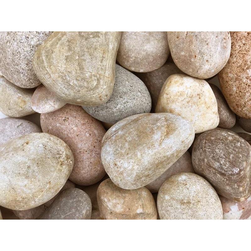 買い物 庭石 ゴロタ石 庭 石 玉石 大 丸 丸い ロックガーデン 丸石 リバーロック 大玉石 ガーデンロック ミックス 約70 180mm kg Aynaelda Com