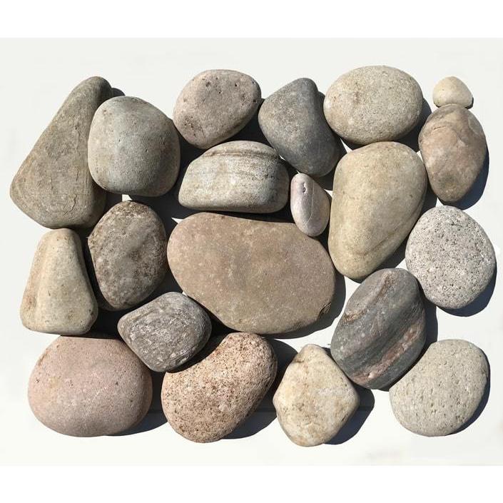 買い物 庭石 ゴロタ石 庭 石 玉石 大 丸 丸い ロックガーデン 丸石 リバーロック 大玉石 ガーデンロック ミックス 約70 180mm kg Aynaelda Com