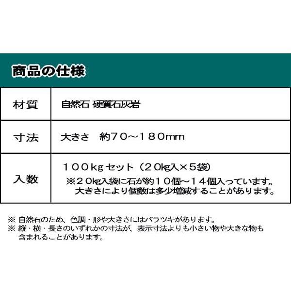 庭石 黒 ブラック ロックガーデン ガーデニング石 割栗石 ガーデニング 庭 岩 自然石 ロックガーデン用 石 クラッシュブラック 約70-180mm 100kg｜style-stone｜19