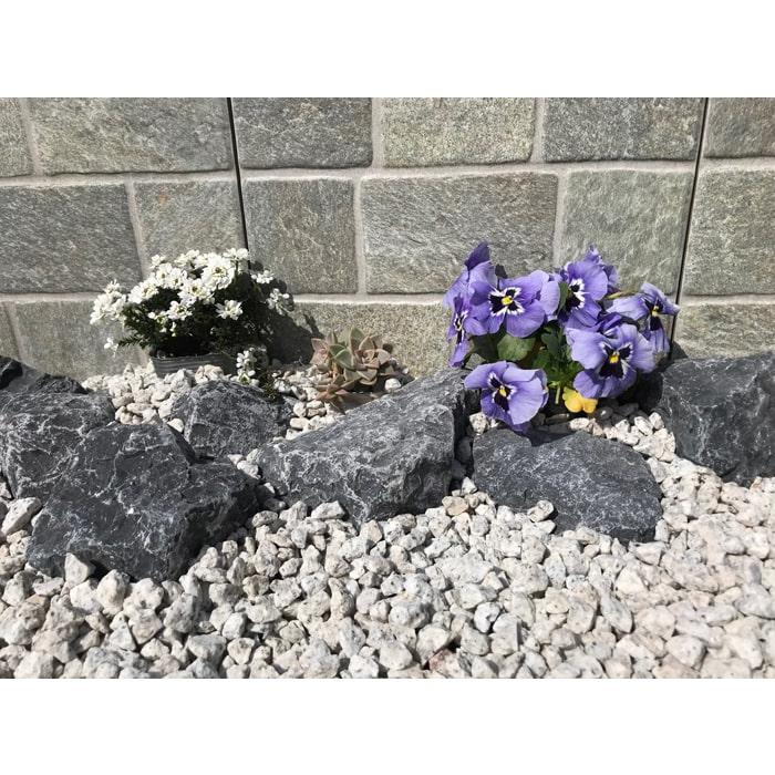 庭石 ロックガーデン 石 割栗石 黒 自然石 大 クラッシュロック ロック