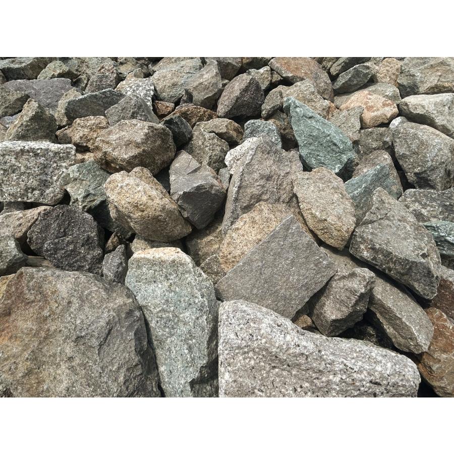 庭石 ロックガーデン 石 割栗石 本州石 約70-150mm 20kg 安山岩