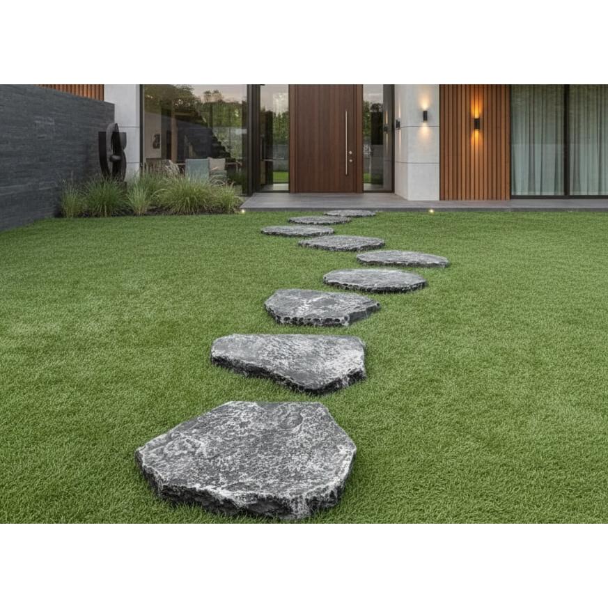 庭 敷石 置くだけ 敷くだけ 飛び石 黒 ステップストーン diy 自然石風