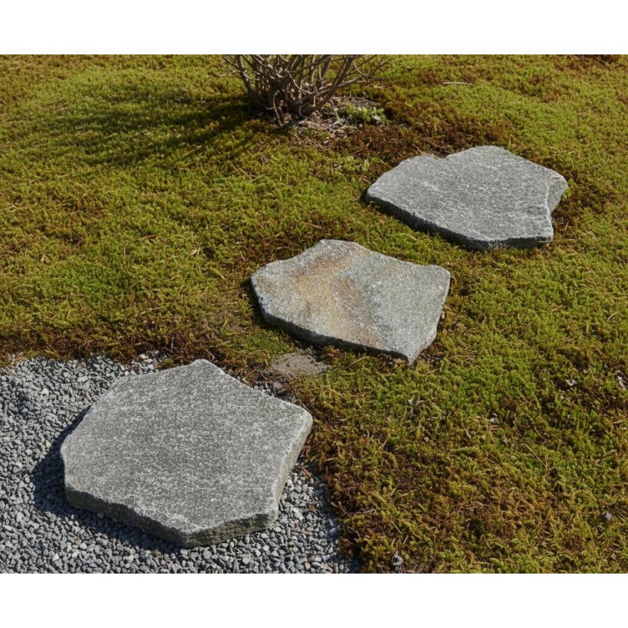 鉄平石　3石セット　庭石　石　飛び石　庭　ガーデニング　置物　オブジェ 鉄平石 3石セット 庭石 石 飛び石 庭 ガーデニング 置物 オブジェ