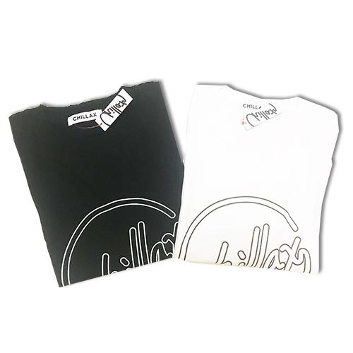 Chillax Circle フレームロゴ Tシャツ（ブラック/ホワイト）｜style-store｜05