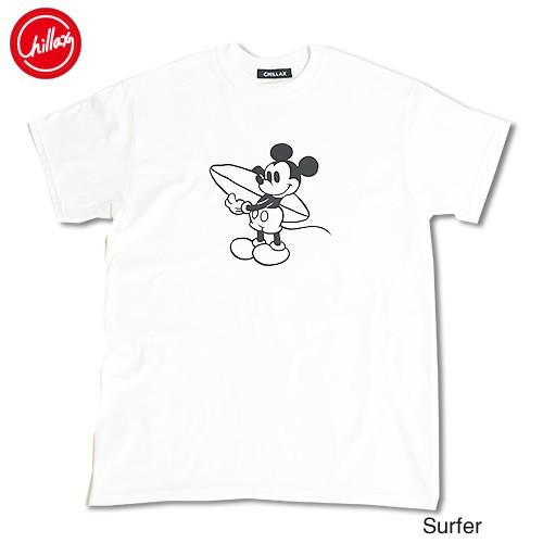 Chillax Disney Mickey ディズニー サーファー ミッキーマウス フロントプリント Tシャツ Chillax Disney 2 Beach Life Style 通販 Yahoo ショッピング