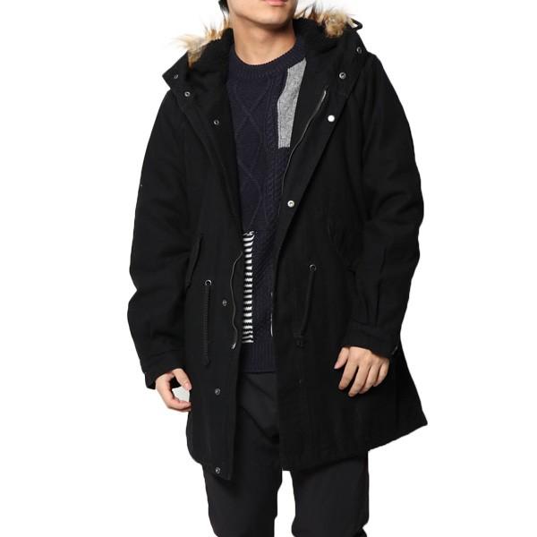 オンラインストア通販店 スタイルブロック送料無料コート モッズコート ミリタリーコート 裏ボア ファー付き 無地 ベーシック アウター メンズ ベージュ オリーブ ブラック インディゴ 正規店販売 Ssl Daikyogo Or Jp