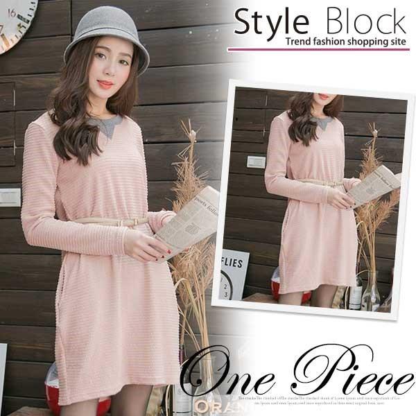 ワンピース ワンピ フォークロア ボヘミアン エスニック 民族 ボーダー ドルマンワンピ 切り替え 切替 通勤 オフィス Ol きれいめ レディース セール 特集