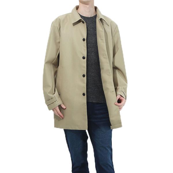 ステンカラーコート ステンコート スプリングコート ビジネス オンオフ兼用 春 通勤 通学 撥水 防風 長袖 無地 ユニセックス アウター メンズ Sb 1272 713 メンズファッション Styleblockmen 通販 Yahoo ショッピング