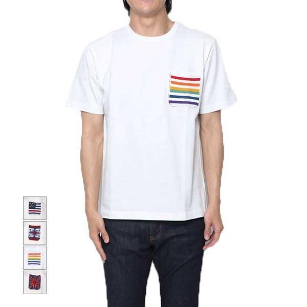 Tシャツ カットソー 半袖Tシャツ ポケットTシャツ クルーネック コットン100% トップス メンズ セール　20220818s｜styleblockmen