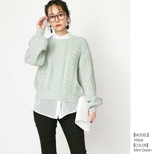 ニット セーター レディース コーデ 長袖 クルーネック アクリル 針抜き 無地 トップス セール 2818s Sb R メンズファッション Styleblockmen 通販 Yahoo ショッピング