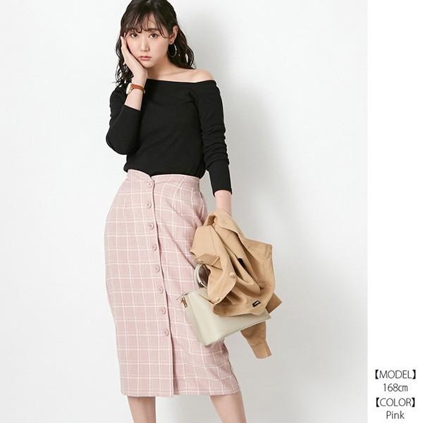 スカート 春夏 スカート ロング 膝丈 コーデ 春 タイトスカート ペンシル チェック柄 ミモレ丈 フロントボタン ボトムス レディース Sb R メンズファッション Styleblockmen 通販 Yahoo ショッピング