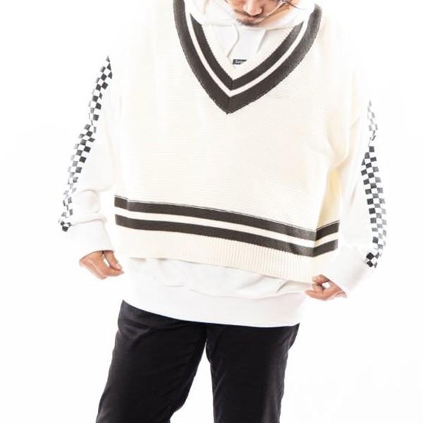 ベスト チルデンベルト ニット メンズ カジュアル 大きい 春 コーデ 綿 コットン ビッグシルエット トップス Sb S メンズファッション Styleblockmen 通販 Yahoo ショッピング