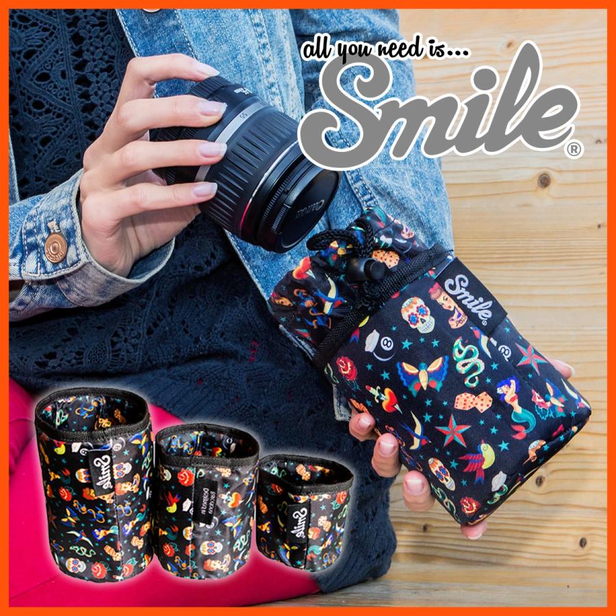 Smile スマイル レンズケース カメラ 一眼 レンズポーチ 女子 おしゃれ かわいい ポーチ カバー 保護 女性 Gnam Gnam Lens Bag L Sml L すたいるカンパニー便利グッズ専門 通販 Yahoo ショッピング