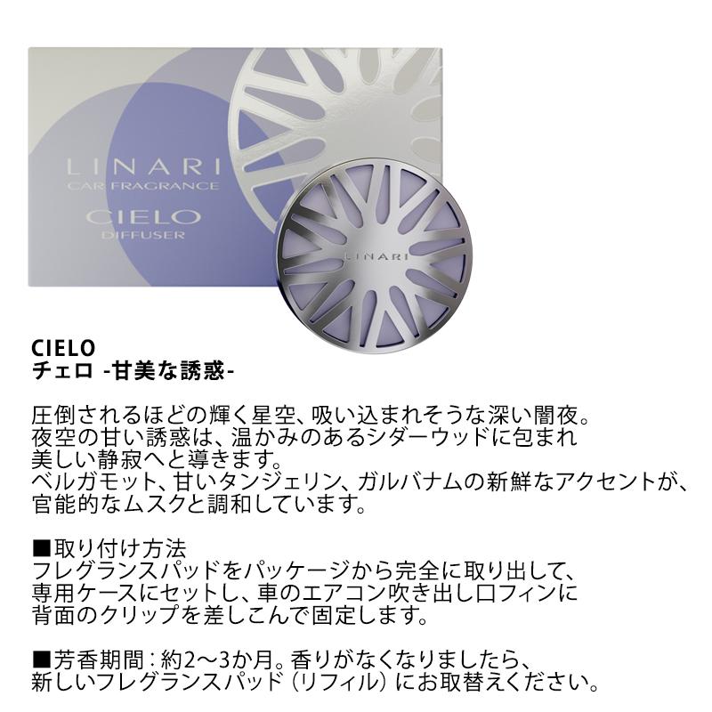 リナーリ LINARI カーフレグランス ディフューザー セット カー 