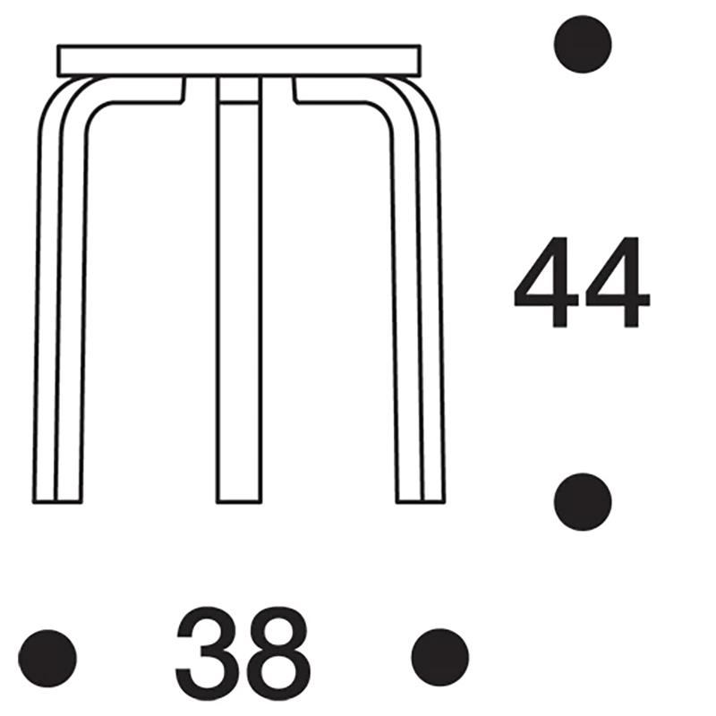 artek（アルテック） スツール60 artek ワイルドバーチ 無塗装 バーチ