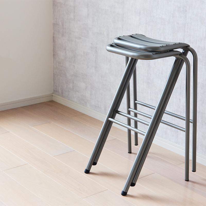 スツール おしゃれ デュエンデ DUENDE BENT HIGH STOOL U0321 ベント ハイスツール 椅子 腰掛け チェア シンプル スタッキング スチール ハイチェア カウンター_4