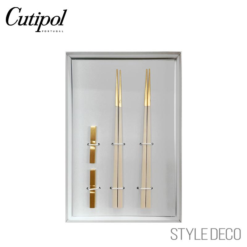 Cutipol（クチポール） 箸2膳セット Cutipol KUBE アイボリー