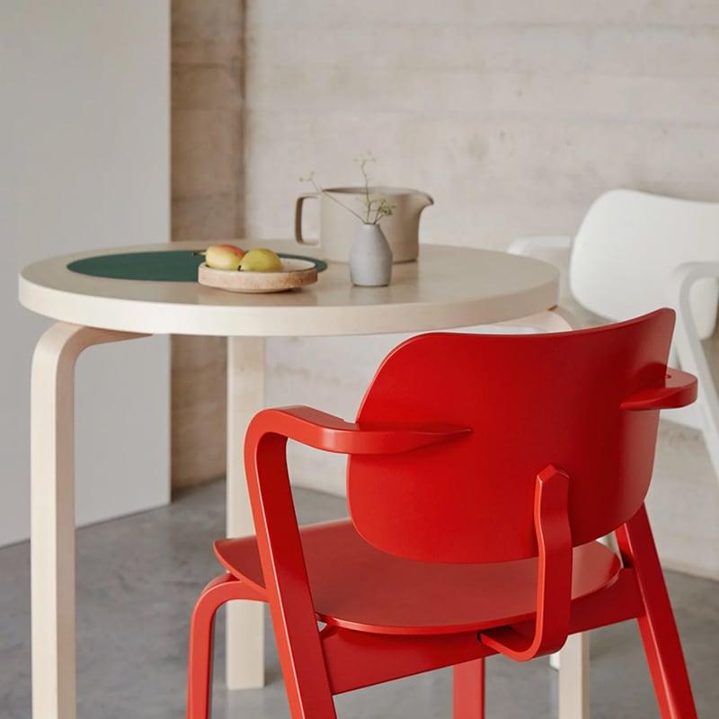 artek アルテック 90B（d. 75）丸テーブル 直径75cm 天板仕上げ：ナチュラルラッカー 3本脚 円卓 ダイニングテーブル_8