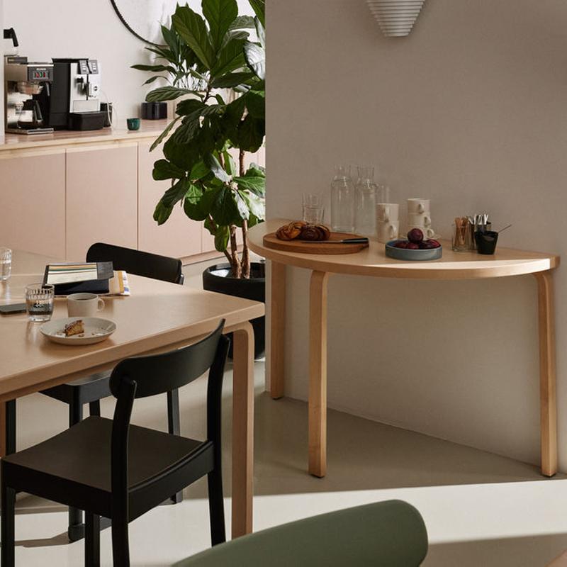 artek アルテック 95 半円テーブル 直径120cm 奥行60cm 天板仕上げ 