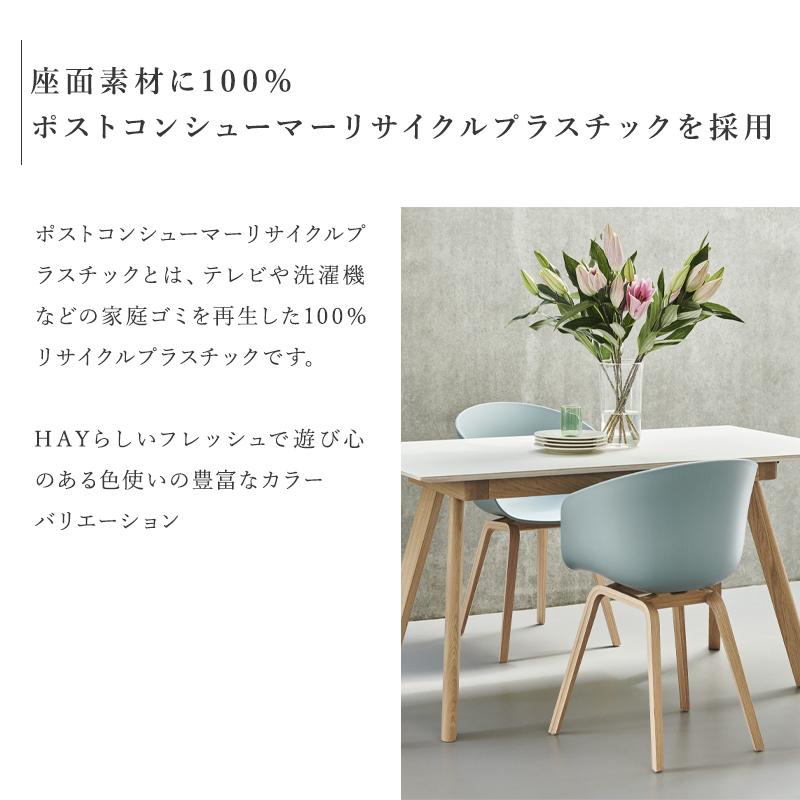 HAY ヘイ About A Chair アバウト ア チェア AAC 22 ver 2.0 アームチェア カラー：16色 ベース：オーク（水性塗装） デザイン：ヒー・ウェリングの画像
