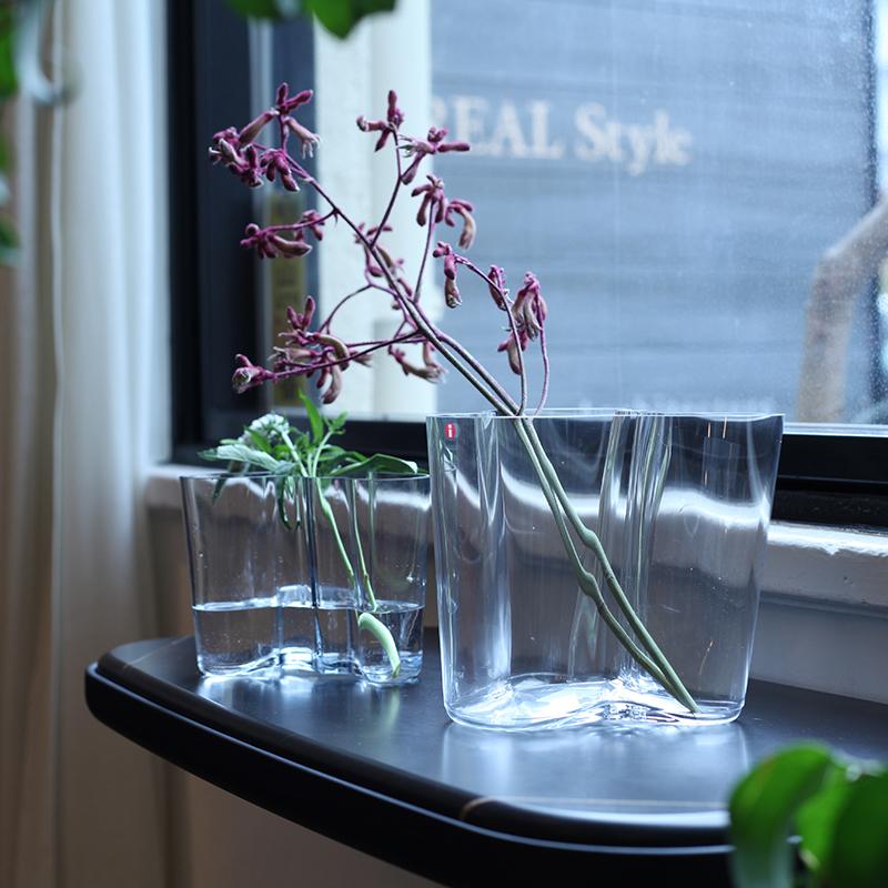 フラワーベース 花瓶 iittala イッタラ アルヴァ アアルト コレクション ベース 120mm（クリア）Alvar Aalto  Collection Vase clear イッタラ