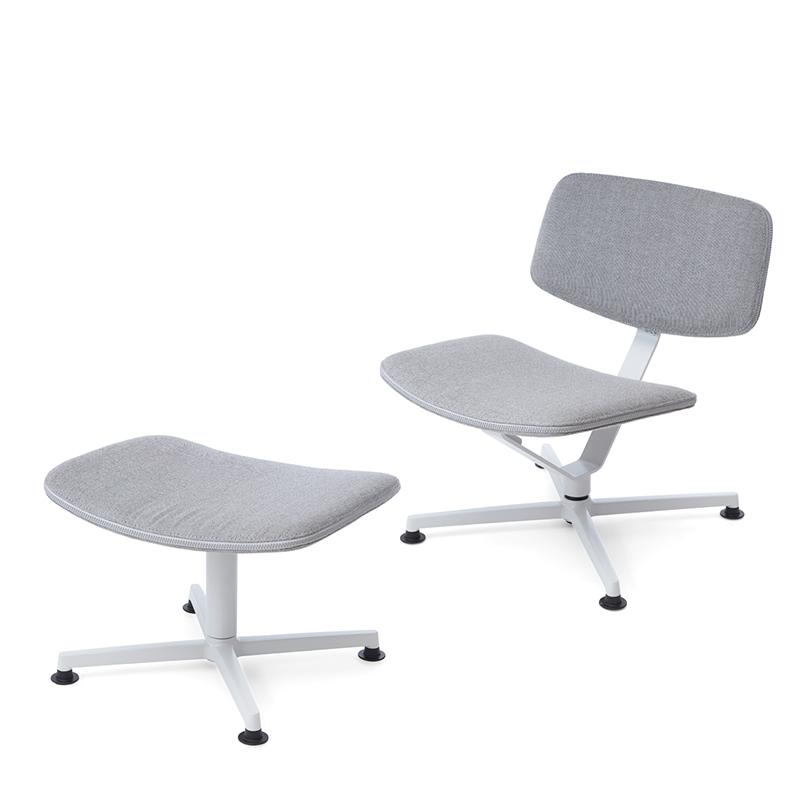raawii ARBA Lounge Chair Kvadrat RE-WOOL ラーウィー アルバ ラウンジチェア + オットマン エルワン・ブルレック【light grey / light grey shell】 |  | 03