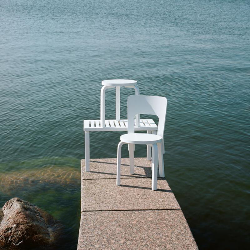 artek（アルテック） チェア66 artek バーチ材 ホワイトラッカー