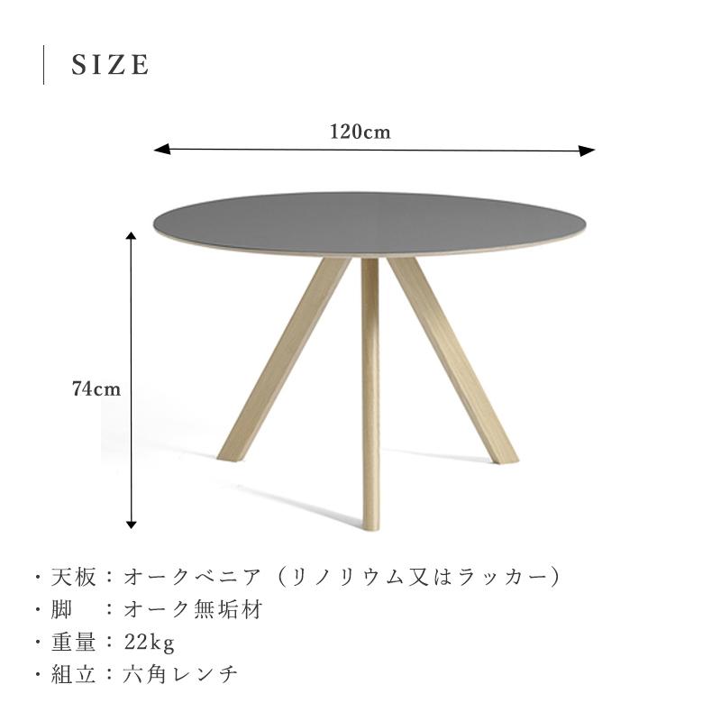 HAY（ヘイ） CPH 20 ROUND（ラウンド） Φ120cm ×H74cm ダイニング