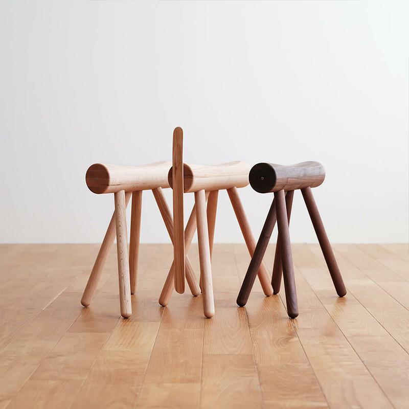 DENTO ES stool & Shoehone スツール 靴べら付きスツール