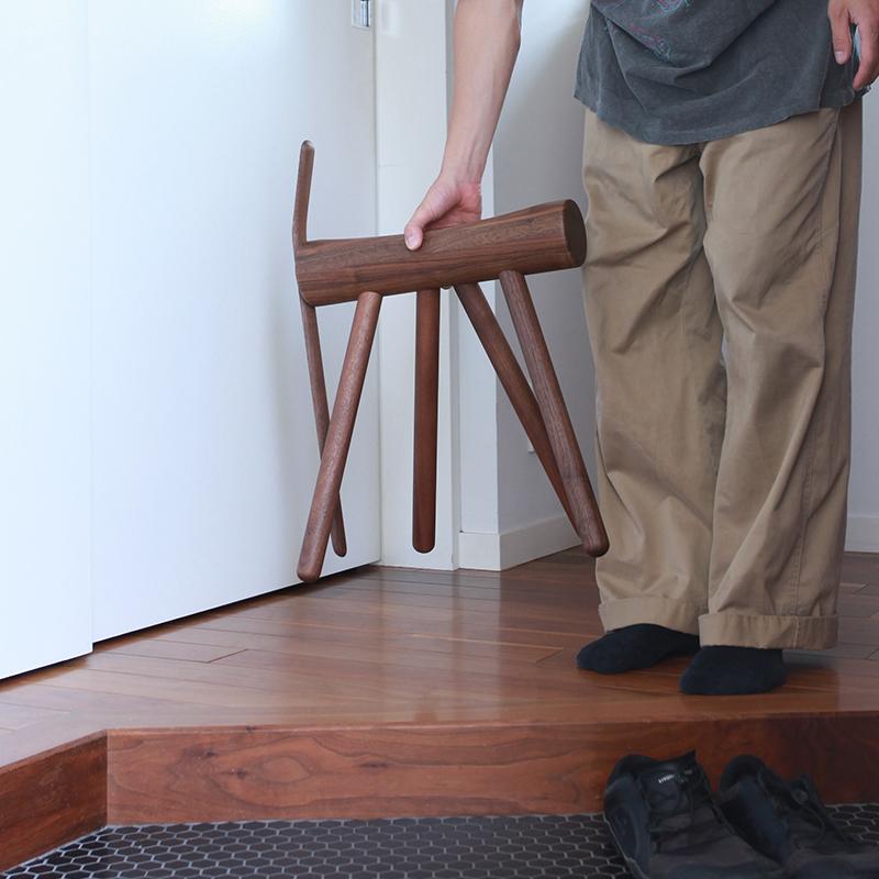 DENTO ES stool & Shoehone スツール 靴べら付きスツール