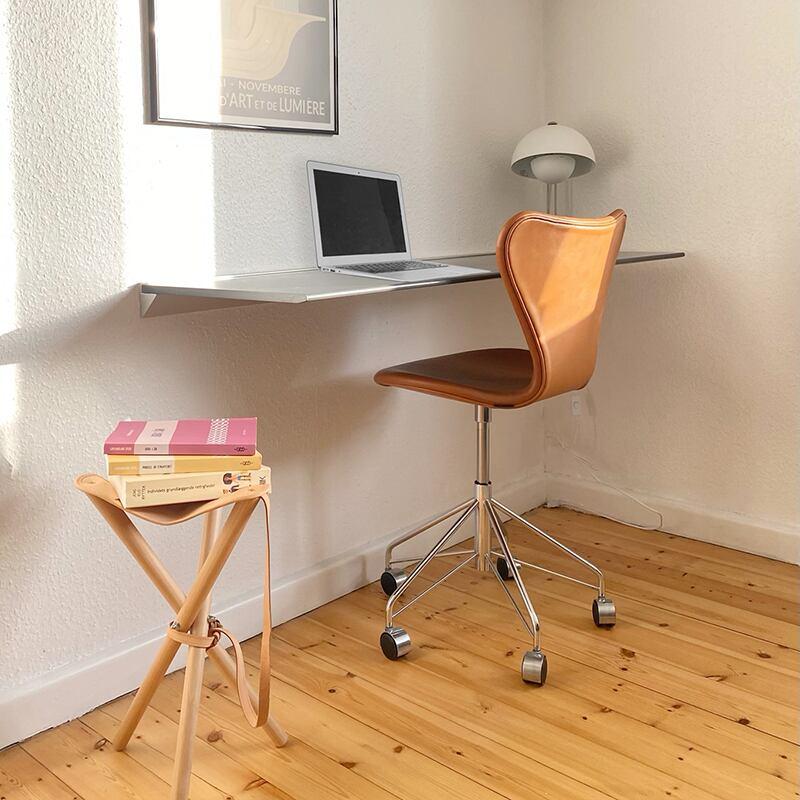 ハンティングチェア 革 / ブナ材 ① 北欧デザイン ハンティングチェア スツール 北欧 HUNTING CHAIR LARGE ブナ材