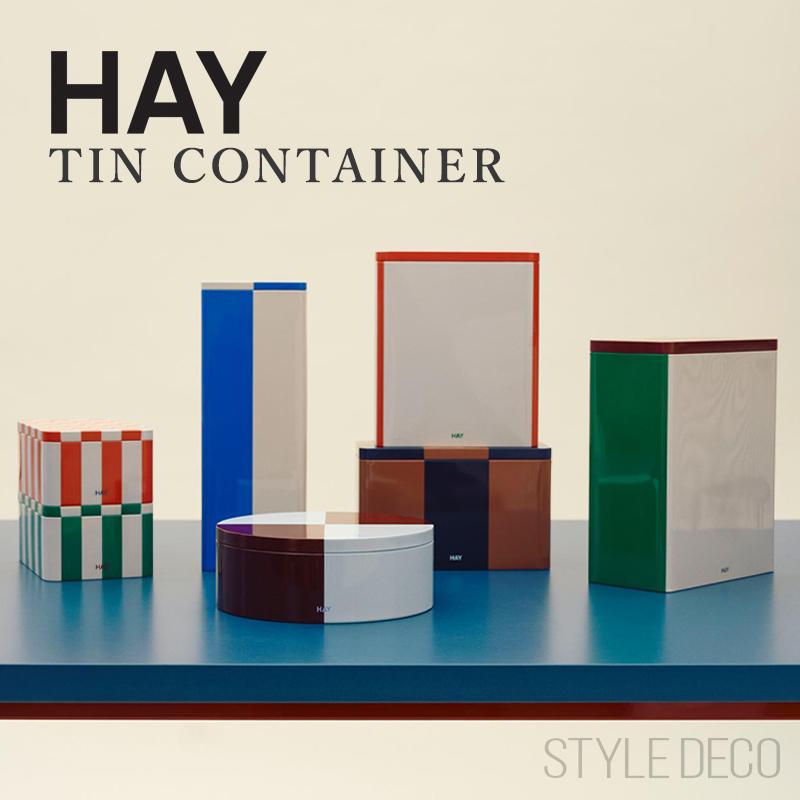 HAY（ヘイ） TIN CONTAINER X-LARGE 2025AW 収納缶 ブリキ缶 蓋付き