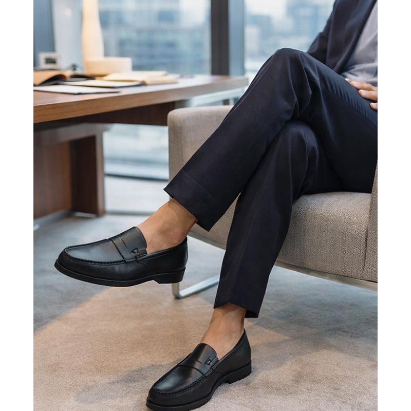 Paraboot（パラブーツ） CORAUX/MARINESOLE BLACK コインローファー