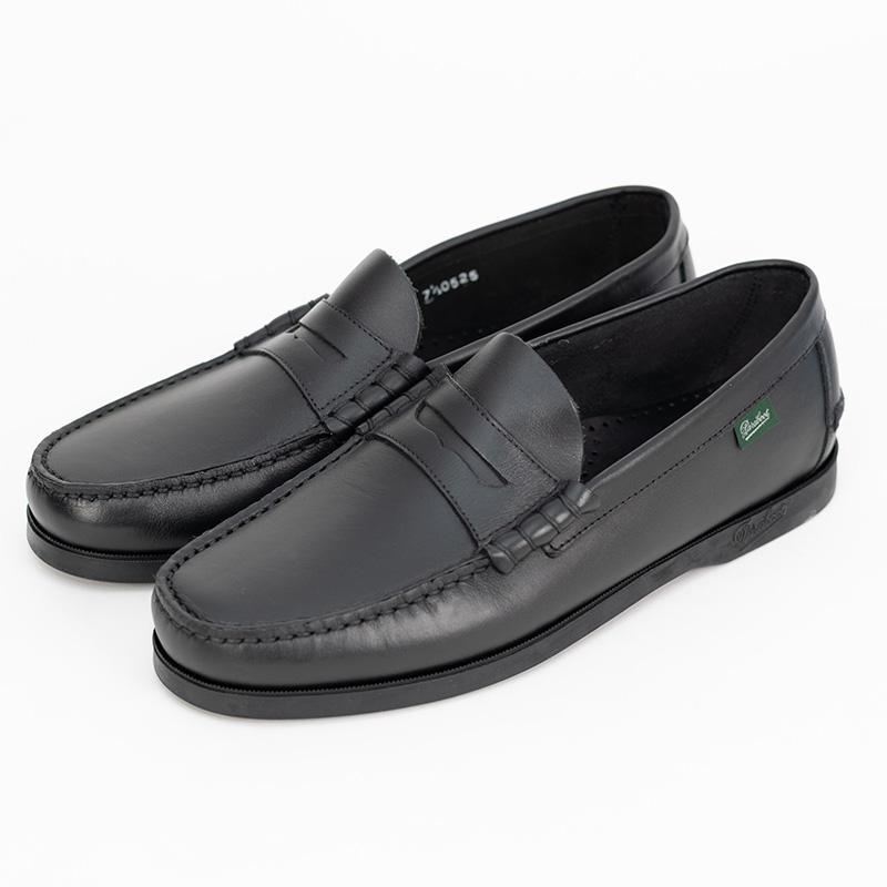 Paraboot（パラブーツ） CORAUX/MARINESOLE BLACK コインローファー