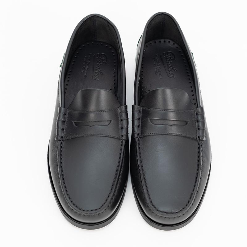 Paraboot（パラブーツ） CORAUX/MARINESOLE BLACK コインローファー