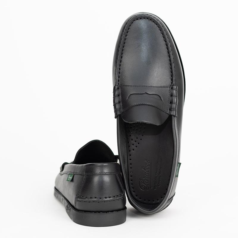 Paraboot（パラブーツ） CORAUX/MARINESOLE BLACK コインローファー