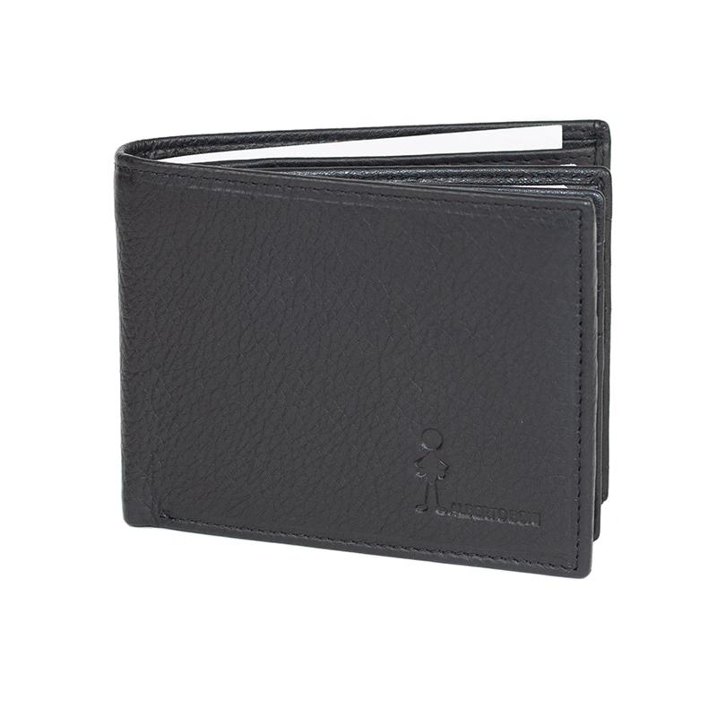 ALBERTO BONI | アルベルトボニー イタリア製 ブラックカーフレザー 二