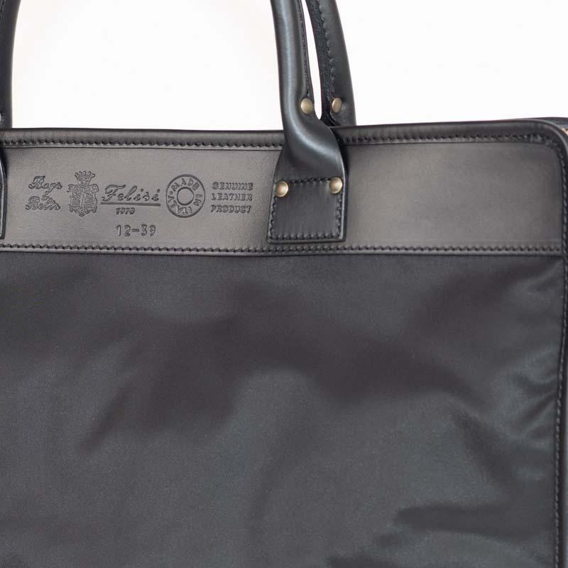 Felisi「フェリージ」イタリー製【1239-bk】ブラック ナイロン×レザー